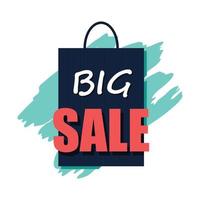 Big sale poster flat icon vector