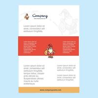 Template layout for Santa clause comany profile annual report presentations leaflet Brochure Vector Background