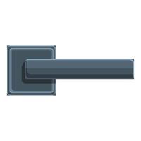 Modern door handle icon, cartoon style vector