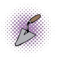 Trowel comics icon vector