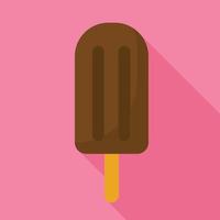 Popsicle icon, flat style vector