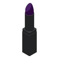 Cosmetic lipstick icon, isometric style vector