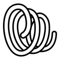 Shock coil icon, outline style vector