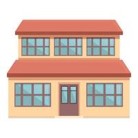 Resort villa icon cartoon vector. Home building vector