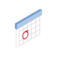 Calendar with marks menstrual days vector