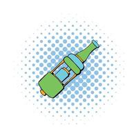 Electronic cigarette mouthpiece icon, comics style vector