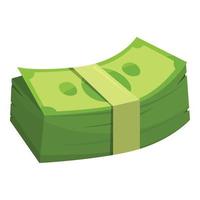 New money cash icon, cartoon style vector