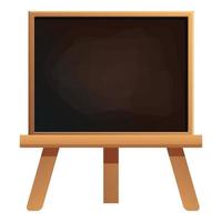 Classroom chalkboard icon, cartoon style vector
