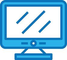 display screen resolution computer accessory - blue icon vector