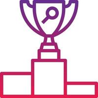 competitive ranking reward search seo - gradient icon vector