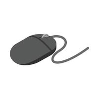 Computer mouse icon, isometric 3d style vector