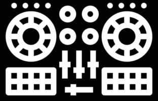 controlador de dj música instrumento musical - icono sólido vector