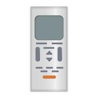 Conditioner remote control icon, realistic style vector