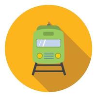 Train icon, flat style vector