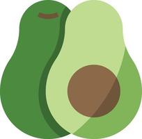 avocado fruit vegetable diet nutrition - flat icon vector