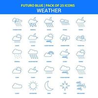 Icons Futuro Blue 25 Icon pack vector