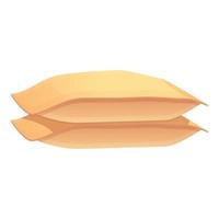 Sand sacks icon, cartoon style vector