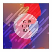 Colorful background with typography vector