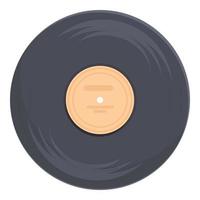 Vinyl disc icon cartoon vector. Audio tape vector