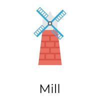 Trendy Windmill Concepts vector