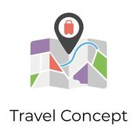 Trendy Travel guide vector