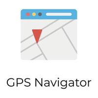 Trendy GPS Navigator vector