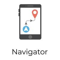 Trendy Navigator Concepts vector