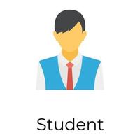 Trendy Student Concepts vector