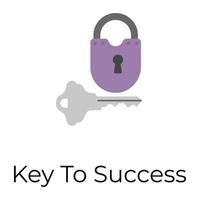 Key And Padlock vector