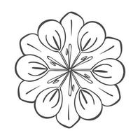 Medicine flower icon, simple style vector