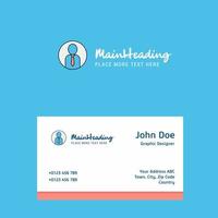 Profile logo Design with business card template Elegant corporate identity Vector