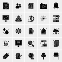 25 iconos de negocios universales vector ilustración de icono creativo para usar en proyectos relacionados con la web y dispositivos móviles