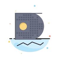 Data Science Data Science Mining Abstract Flat Color Icon Template vector