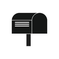 Mailbox icon in simple style vector