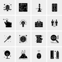 16 Universal Business Icons Vector Creative Icon Illustration to use in web and Mobile Related project