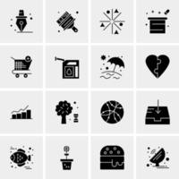 16 Universal Business Icons Vector Creative Icon Illustration to use in web and Mobile Related project