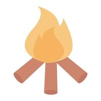 bonfire vector illustration on a background.Premium quality symbols.vector icons for concept and graphic design.