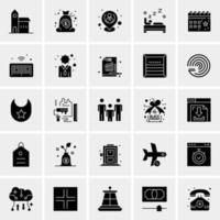 25 iconos de negocios universales vector ilustración de icono creativo para usar en proyectos relacionados con la web y dispositivos móviles