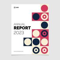 Annual report 2023 business brochure flyer vector