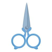 Knitting scissors icon, cartoon style vector