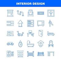 Interior Design Line Icons Set For Infographics Mobile UXUI Kit And Print Design Include Carpet Furniture Household Window Home House Door Entrance Eps 10 Vector