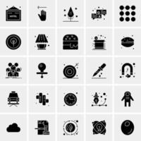 25 iconos de negocios universales vector ilustración de icono creativo para usar en proyectos relacionados con la web y dispositivos móviles