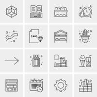 16 Universal Business Icons Vector Creative Icon Illustration to use in web and Mobile Related project