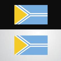 diseño de banner de bandera de tuva vector