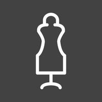 Dummy Line Inverted Icon vector