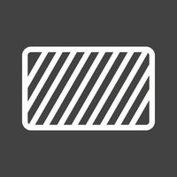 Caution Sign Line Inverted Icon vector