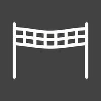 Finish Line Line Inverted Icon vector