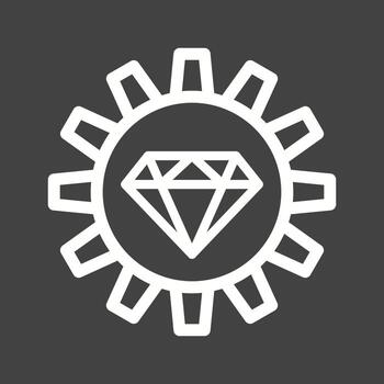 Code Optimization Line Inverted Icon vector