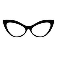 Spectacles without diopters icon, simple style. vector