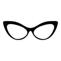 gafas sin icono de dioptrías, estilo simple. vector